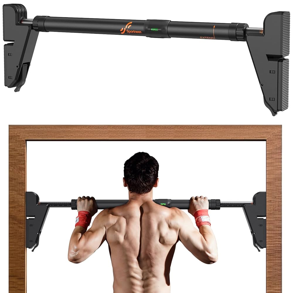 プルアップバー pull up bar Athletic Works Multi-Function Pull-Up Bar Black, Fits Most
